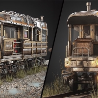 3dsmax逼真火车头建模纹理完整制作工作流程视频教程 Mastering 3D: Modeling, Unwrapping, and Texturing a Train