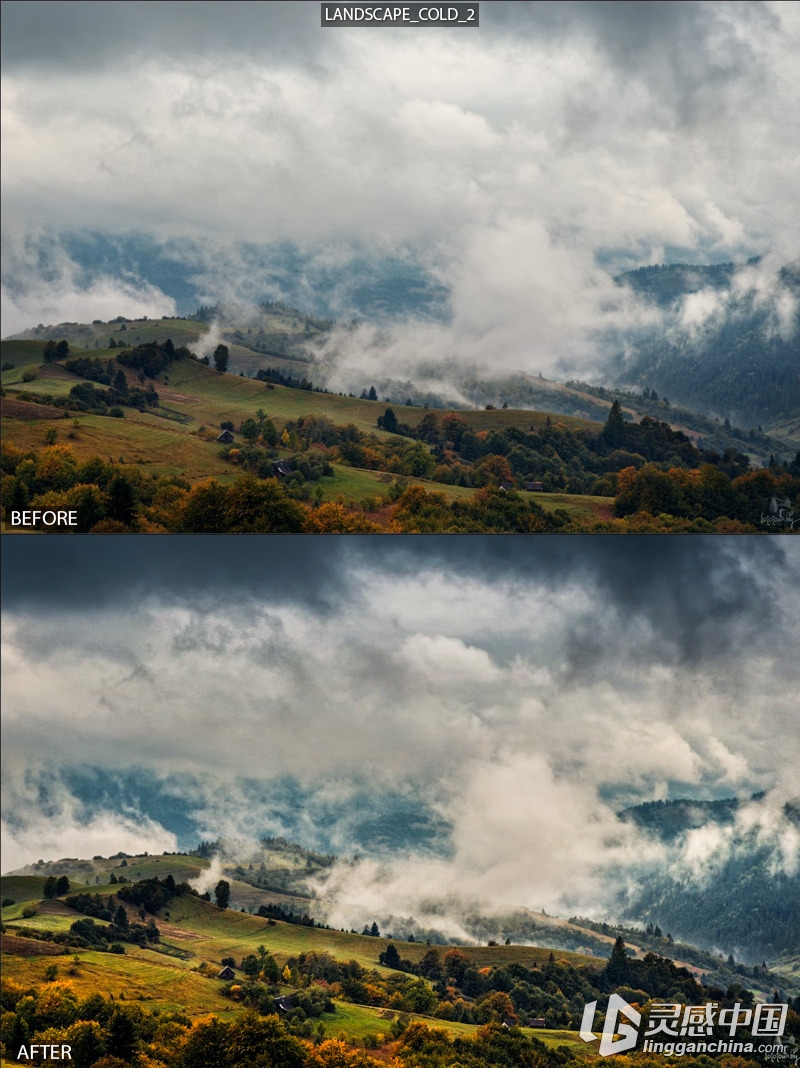 15个专业的风景景观 Lightroom预设15 Pro Landscape Presets  灵感中国网 www.lingganchina.com