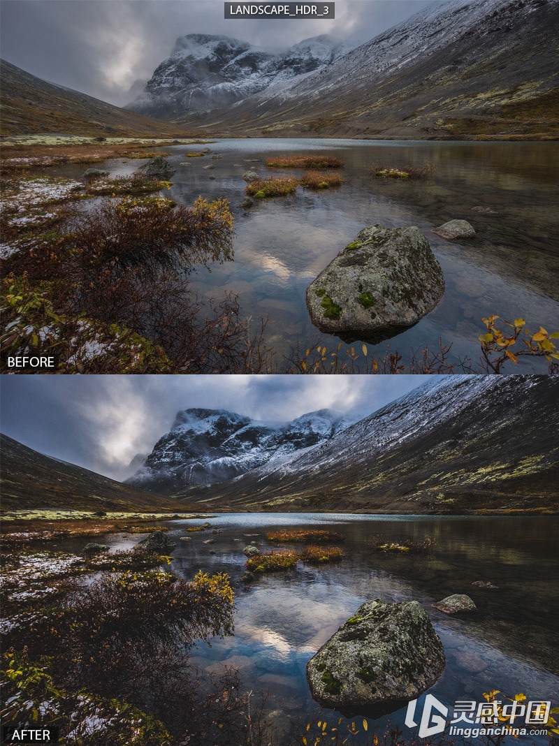 15个专业的风景景观 Lightroom预设15 Pro Landscape Presets  灵感中国网 www.lingganchina.com