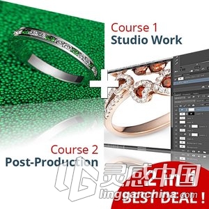 专业珠宝摄影及后期润饰课程全集 Expert Jewelry Photography Course (Bundle)  灵感中国网 www.lingganchina.com