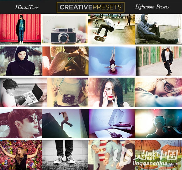 CreativeMarket - 20 HipstaTone Lightroom Presets  灵感中国网 www.lingganchina.com