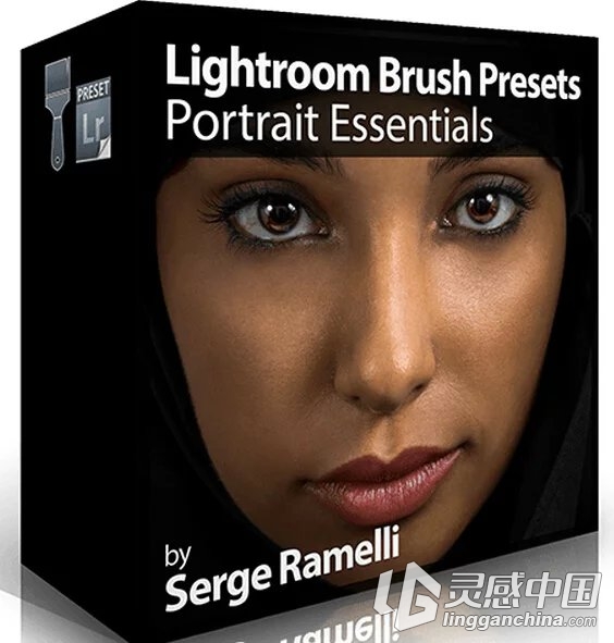 Lightroom 肖像美容皮肤质感纹理修饰笔刷预设  灵感中国网 www.lingganchina.com