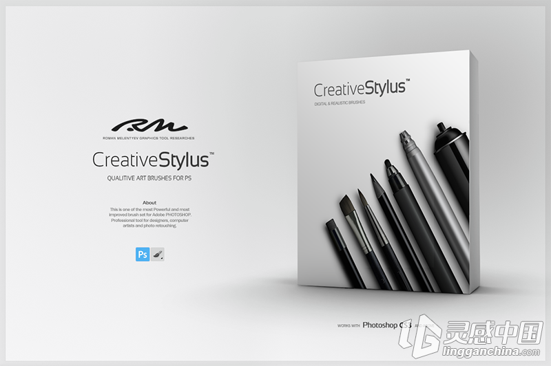 效果超赞的创意CG绘画笔刷 RM Creative Stylus [附教学视频]  灵感中国网 www.lingganchina.com