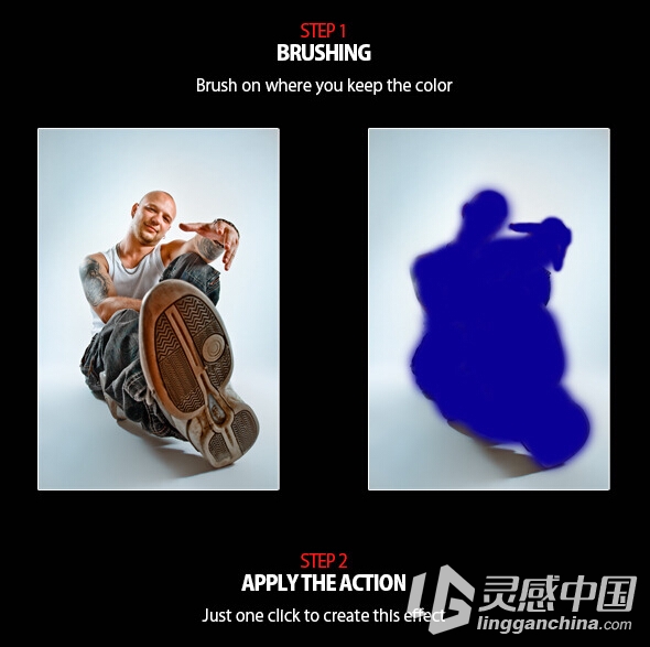 异形光效PS动作 Bahar Effect Photoshop Action（附视频教程）  灵感中国网 www.lingganchina.com