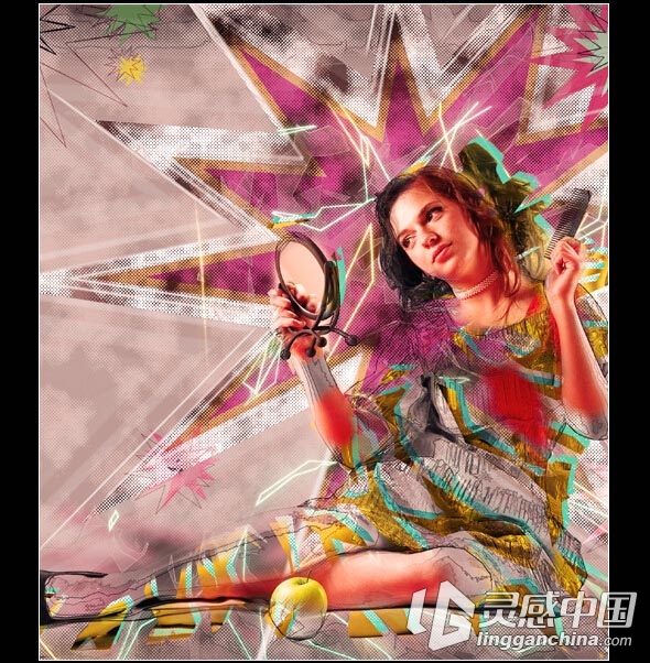 异形光效PS动作 Bahar Effect Photoshop Action（附视频教程）  灵感中国网 www.lingganchina.com