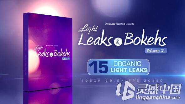 15组全高清漏光视频素材合辑 Videohive Light Leaks and Bokehs Vol 1  灵感中国网 www.lingganchina.com