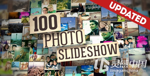 100张图片幻灯片展示AE模板 Videohive 100 Photos Slide Show  灵感中国网 www.lingganchina.com