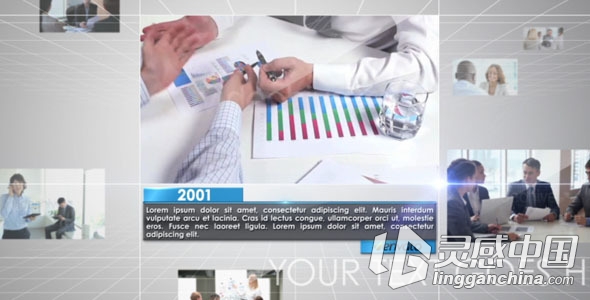 公司时间线专题片栏目包装AE模板 Videohive Business Timeline  灵感中国网 www.lingganchina.com