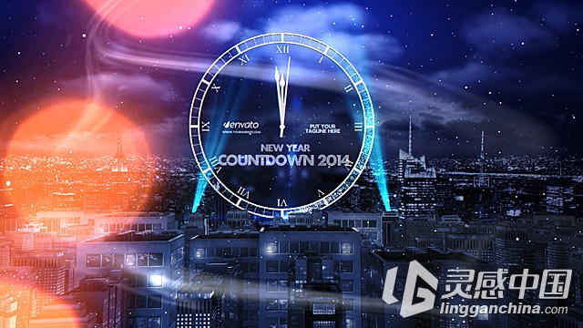 新年倒计时AE模板 Videohive New Year Eve Countdown  灵感中国网 www.lingganchina.com