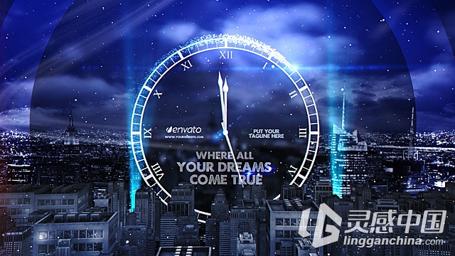 新年倒计时AE模板 Videohive New Year Eve Countdown  灵感中国网 www.lingganchina.com