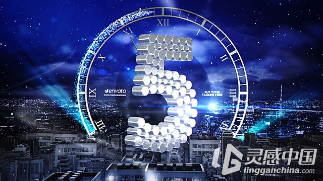 新年倒计时AE模板 Videohive New Year Eve Countdown  灵感中国网 www.lingganchina.com