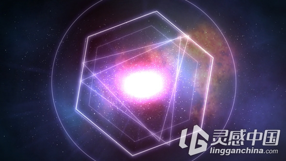 宇宙星空能量爆发标志动画AE模版 Videohive The Universe Within  灵感中国网 www.lingganchina.com