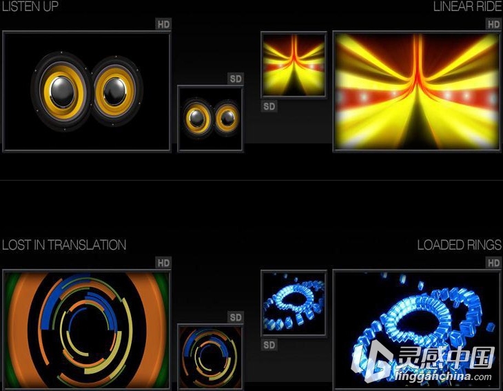 DJ视频转场特效视频音效素材合辑Vol.3  灵感中国网 www.lingganchina.com