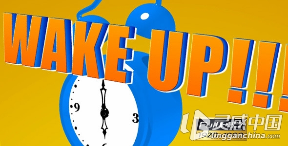 卡通闹钟演示动画AE模板 Videohive Cartoon Alarm Clock  灵感中国网 www.lingganchina.com