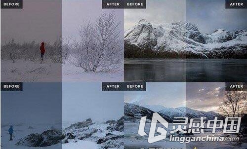 冬季仙境风景Lightroom预设  灵感中国网 www.lingganchina.com