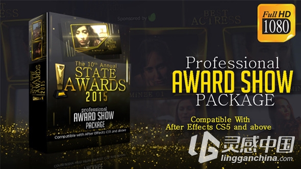 颁奖盛典电视包装AE模板 Videohive Awards Show Pack  灵感中国网 www.lingganchina.com