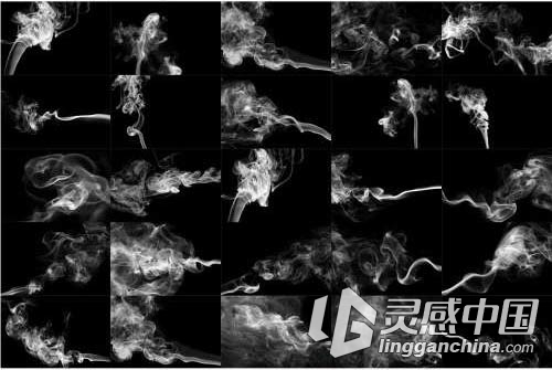 50款高清烟雾叠加合成素材（附动作）50 Smoke Effect Overlays Actions  灵感中国网 www.lingganchina.com