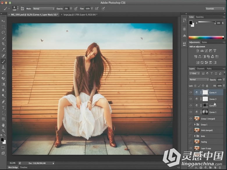 Lightroom和Photoshop颜色分级,修饰和特殊光效教程  灵感中国网 www.lingganchina.com