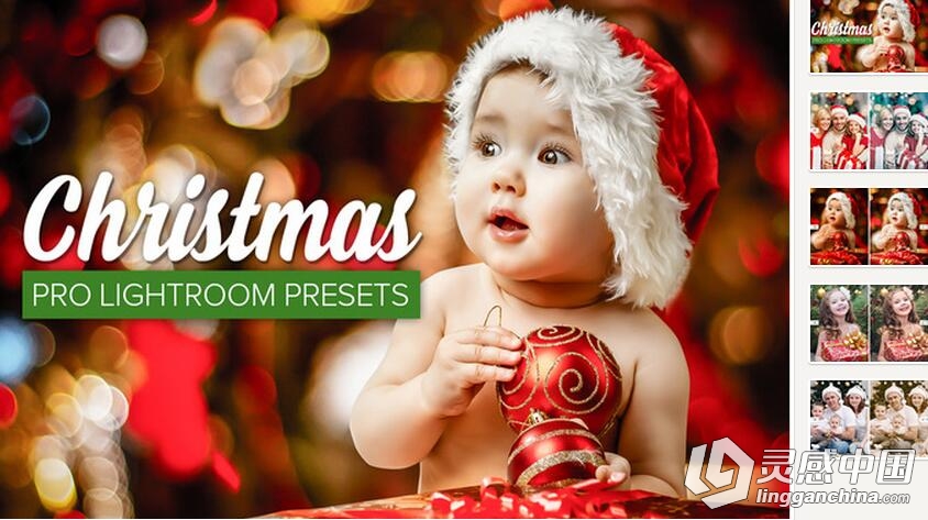 新年圣诞节的Lightroom预设两套合集christmas pro lightroom presets  灵感中国网 www.lingganchina.com