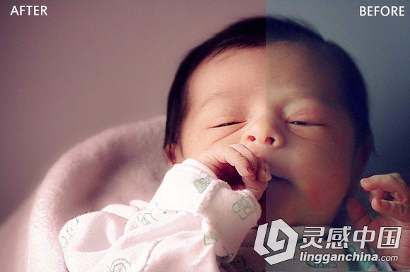 婴儿新生儿摄影后期Lightroom预设The Baby Collection  灵感中国网 www.lingganchina.com