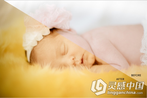 婴儿新生儿摄影后期Lightroom预设The Baby Collection  灵感中国网 www.lingganchina.com