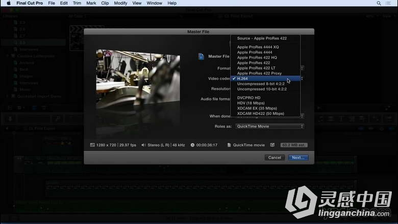 Final Cut Pro 10.2.x基础入门训练视频教程Getting Started with Final Cut Pro 10...  灵感中国网 www.lingganchina.com