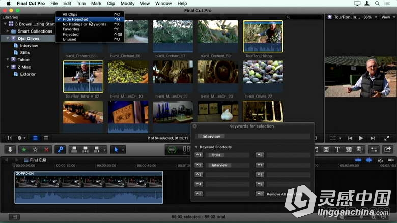 从Final Cut Pro 7到Final Cut Pro X迁移整合训练视频教程  灵感中国网 www.lingganchina.com