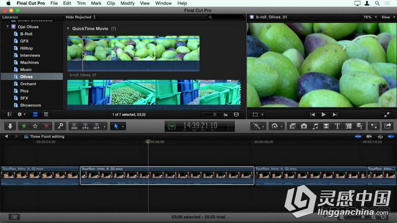 从Final Cut Pro 7到Final Cut Pro X迁移整合训练视频教程  灵感中国网 www.lingganchina.com