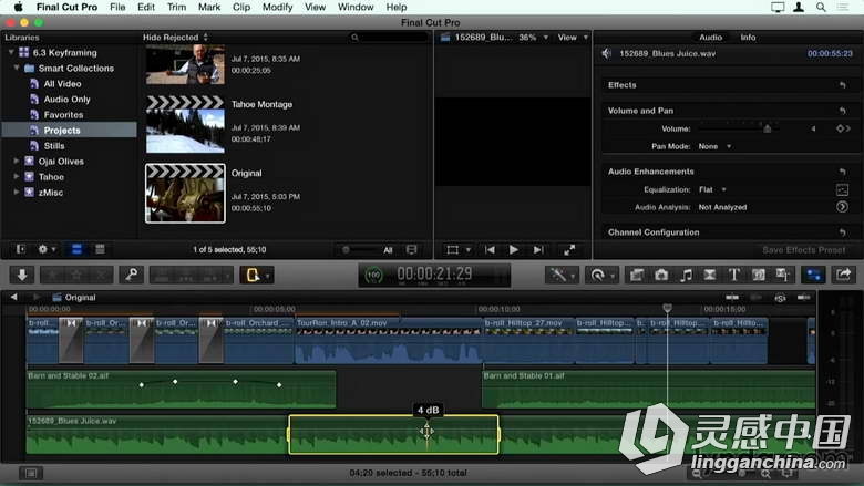 从Final Cut Pro 7到Final Cut Pro X迁移整合训练视频教程  灵感中国网 www.lingganchina.com