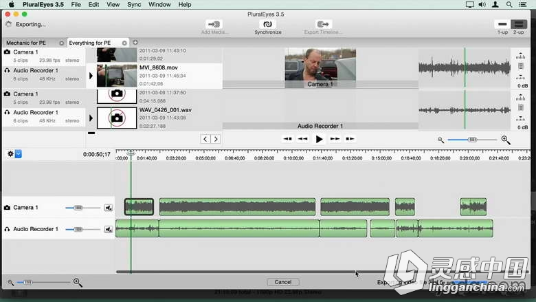 Final Cut Pro X声音同步技术训练视频教程 Final Cut Pro X Guru Sync Sound Workflow  灵感中国网 www.lingganchina.com