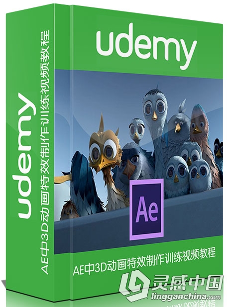 AE中3D动画特效制作训练视频教程Udemy Master 3D Animation in Adobe After Effect...  灵感中国网 www.lingganchina.com