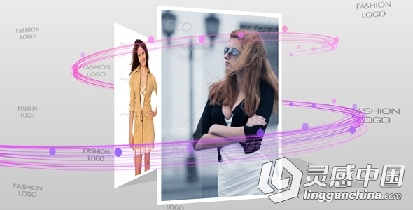 时尚专栏包装动画AE模板 Videohive Fashion Box  灵感中国网 www.lingganchina.com