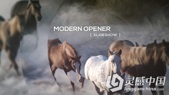 现代生活完美镜像相册动画AE模板 Videohive Modern Opener Slideshow  灵感中国网 www.lingganchina.com