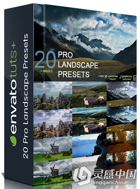 20组高品质风景摄影后期Lightroom预设 20 Pro Landscape Presets  灵感中国网 www.lingganchina.com