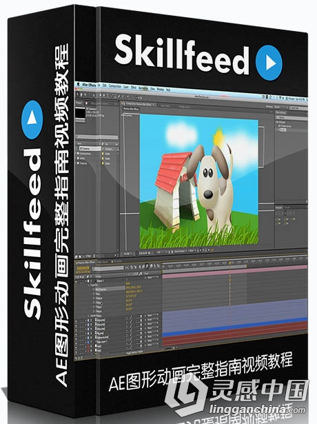 AE图形动画完整指南视频教程Skillfeed Motion Graphics in Adobe After Effects Co...  灵感中国网 www.lingganchina.com