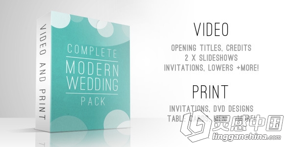 完美现代婚礼包装动画AE模板 Videohive Complete Modern Wedding Pack  灵感中国网 www.lingganchina.com