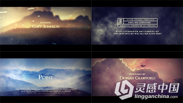 影视级片头开场动画AE模板 Videohive Film Intro  灵感中国网 www.lingganchina.com