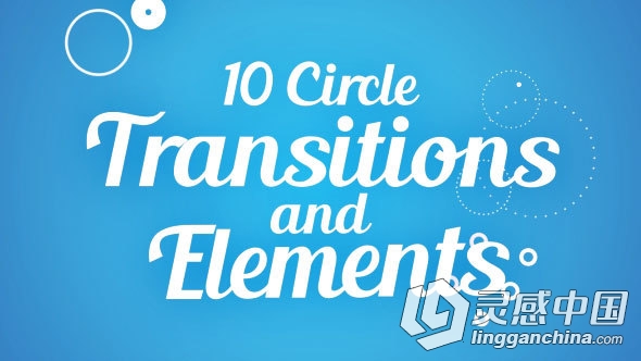 旋转元素包装动画AE模板 Videohive Circle Transitions and Elements  灵感中国网 www.lingganchina.com