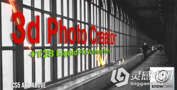 超赞2D照片3D动画艺术特效AE模板Videohive 3d Photo Creator With Liquid FX Anima...  灵感中国网 www.lingganchina.com