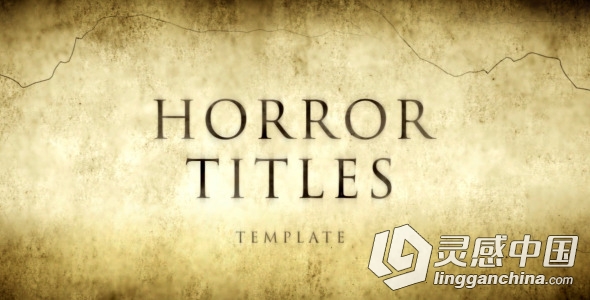 恐怖电影诡异氛围片头动画AE模板 Videohive Horror Movie Titles  灵感中国网 www.lingganchina.com