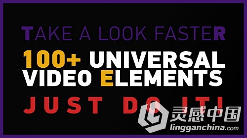 100组超实用标题动画AE模板合辑 Videohive 100+ Universal Video Elements Pack  灵感中国网 www.lingganchina.com