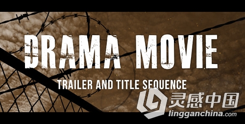 完整实用电影预告片包装动画AE模板 Videohive Drama Movie Trailer and Titles  灵感中国网 www.lingganchina.com