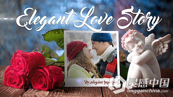 优雅玫瑰爱情故事包装动画AE模板 Videohive Elegant Love Story  灵感中国网 www.lingganchina.com