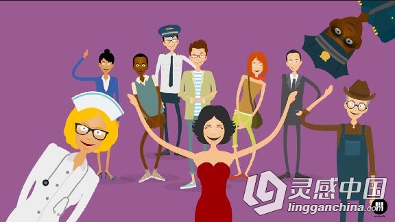 卡通角色事物动画包装AE模板合辑 Motionvfx Cartoon Character Kit  灵感中国网 www.lingganchina.com