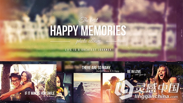 超唯美幸福回忆相册动画AE模板 Videohive Happy Memories  灵感中国网 www.lingganchina.com