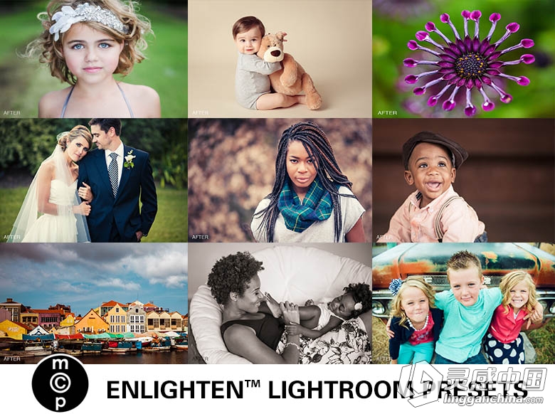 国际著名MCP Enlighten Lightroom presets 欧美风格色调Lr预设  灵感中国网 www.lingganchina.com