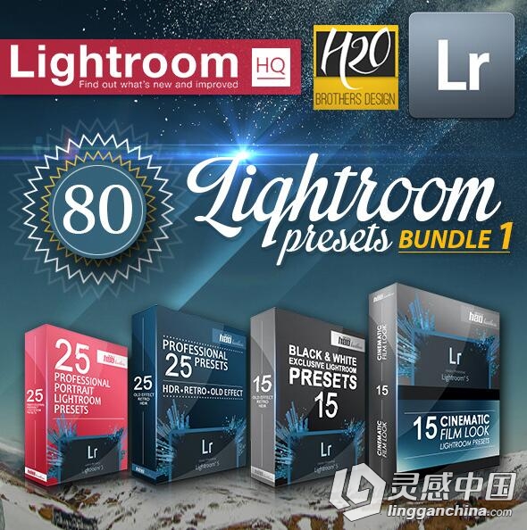 80精品Lr预设合集 80 Lightroom Presets Bundle  灵感中国网 www.lingganchina.com