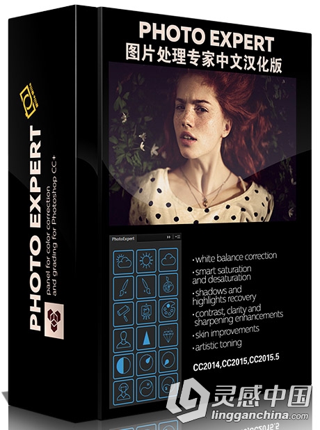 PhotoExpert1.0图片处理专家中文汉化版 支持PS CC 2015.5  灵感中国网 www.lingganchina.com