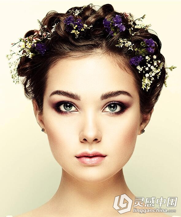 质感磨皮美肤PS动作 Beauty Skin Photoshop Action  灵感中国网 www.lingganchina.com