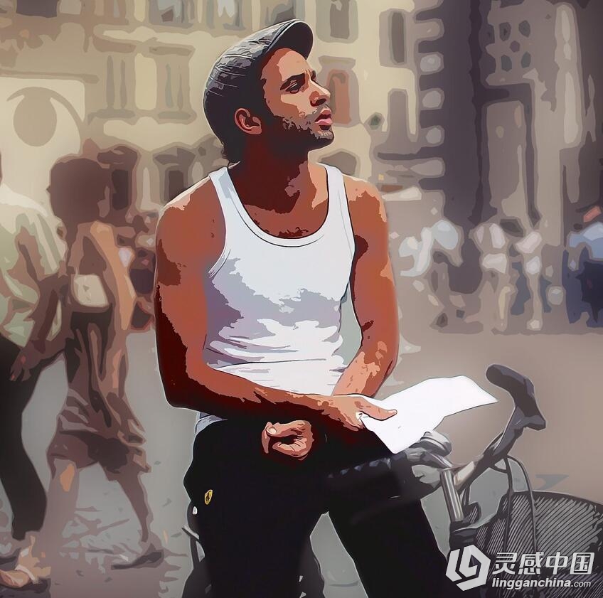 卡通特效PS动作 Cartoon Photoshop Action 附操作视频教程  灵感中国网 www.lingganchina.com